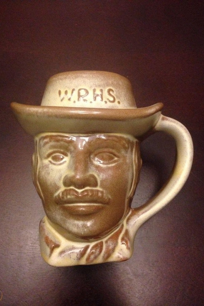 Cowboy W. R. H. S. character jug Frankoma Pottery 1978